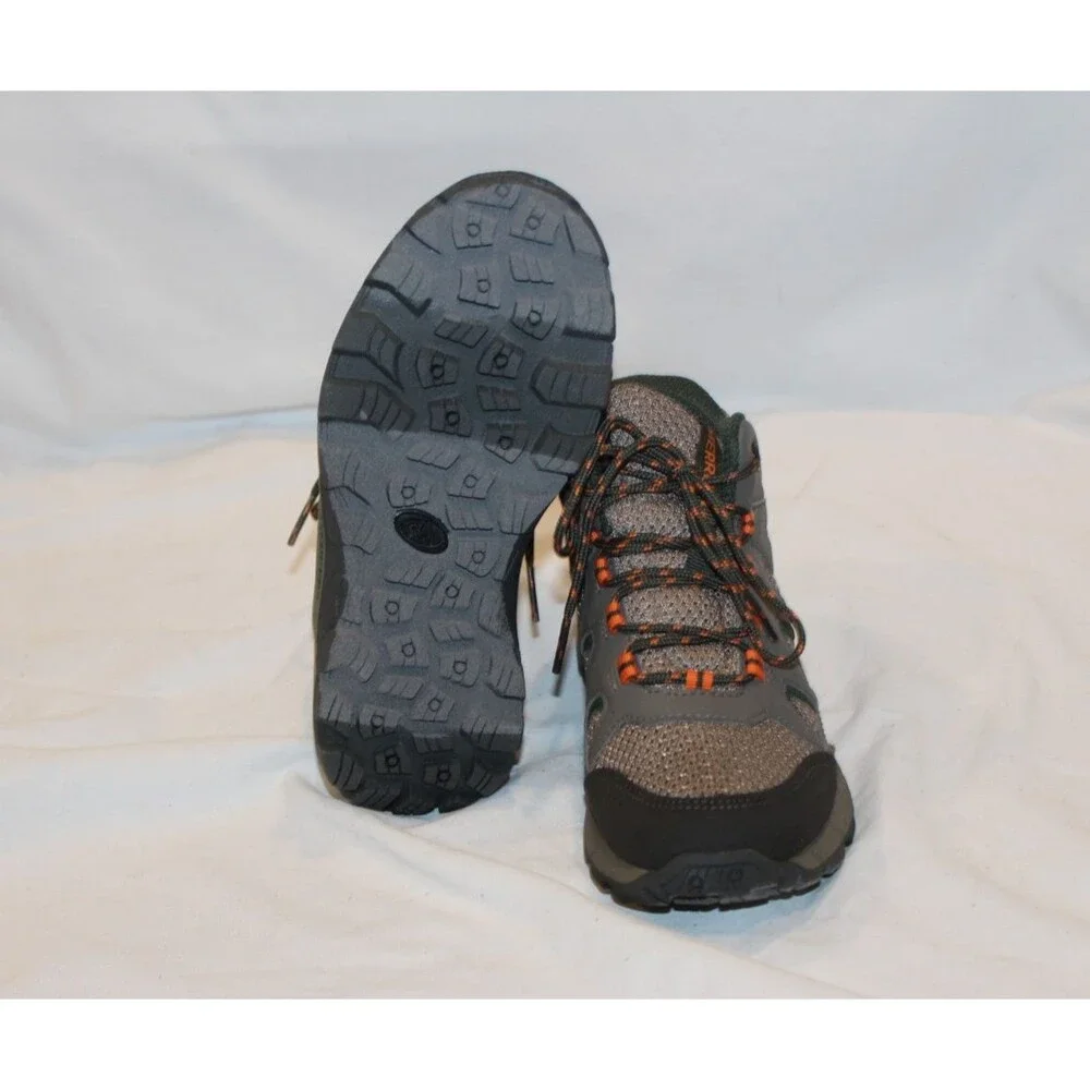 Merrell Unisex Kid OAKCREEK MID LACE WATERPROOF Backpacking Boots GRAY‎ GREEN 13